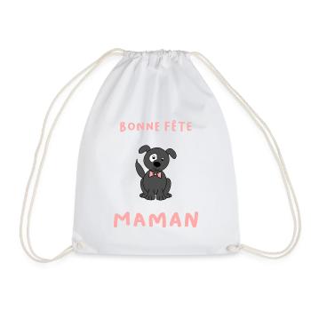 BONNE FÊTE. FÊTE DES MÈRES. FÊTE DES PÈRES. FÊTE - Sac de sport léger - blanc - Devant