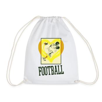 Joueur de football américain Joueur de football américain Sports - Sac de sport léger - blanc - Devant