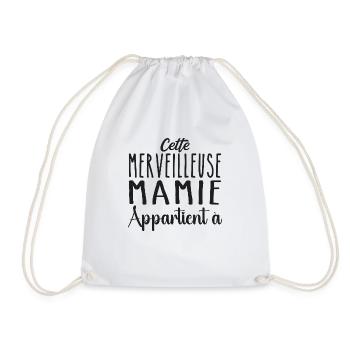 Cette merveilleuse mamie appartient à personnalisé - Sac de sport léger - blanc - Devant
