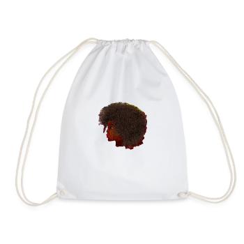 African girl - Drawstring Bag - white - Front