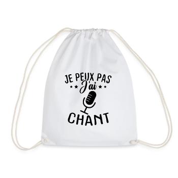Je peux pas j ai chant - Sac de sport léger - blanc - Devant