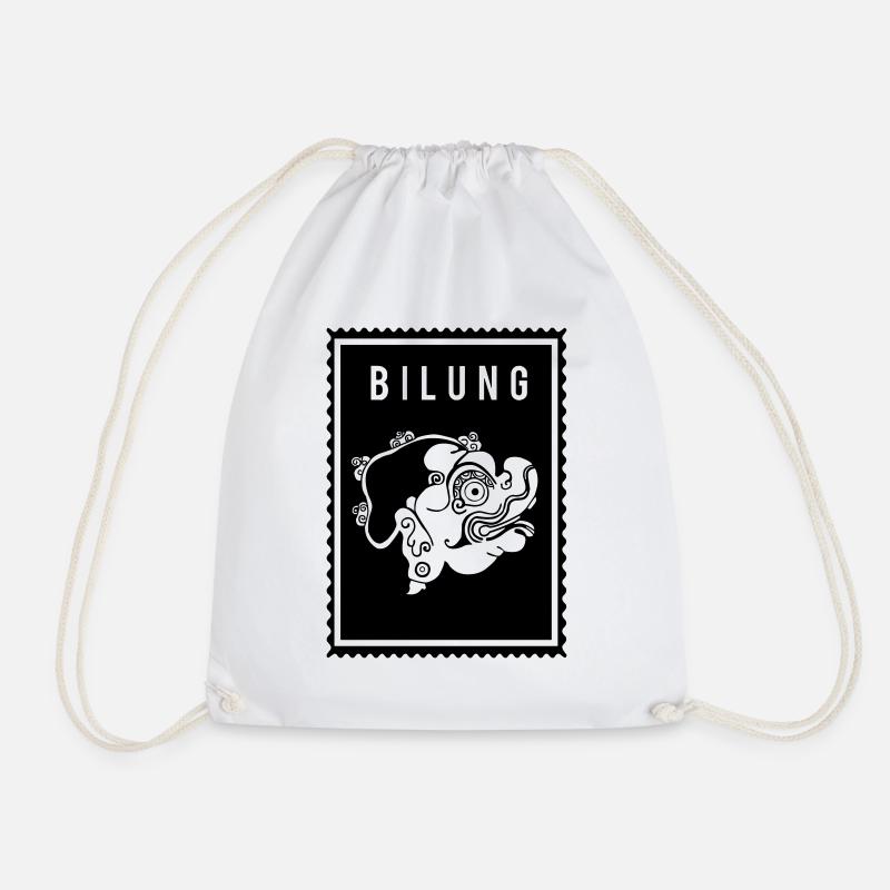 Bilung - Wayang - Drawstring Bag - white