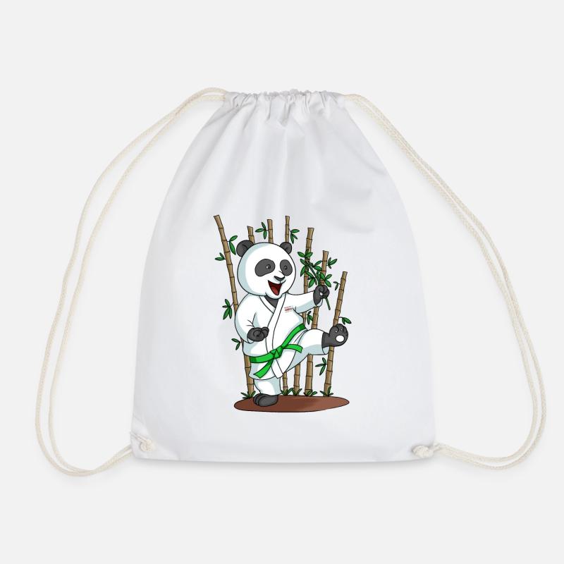 Kampfkunst Panda - Turnbeutel - Weiß