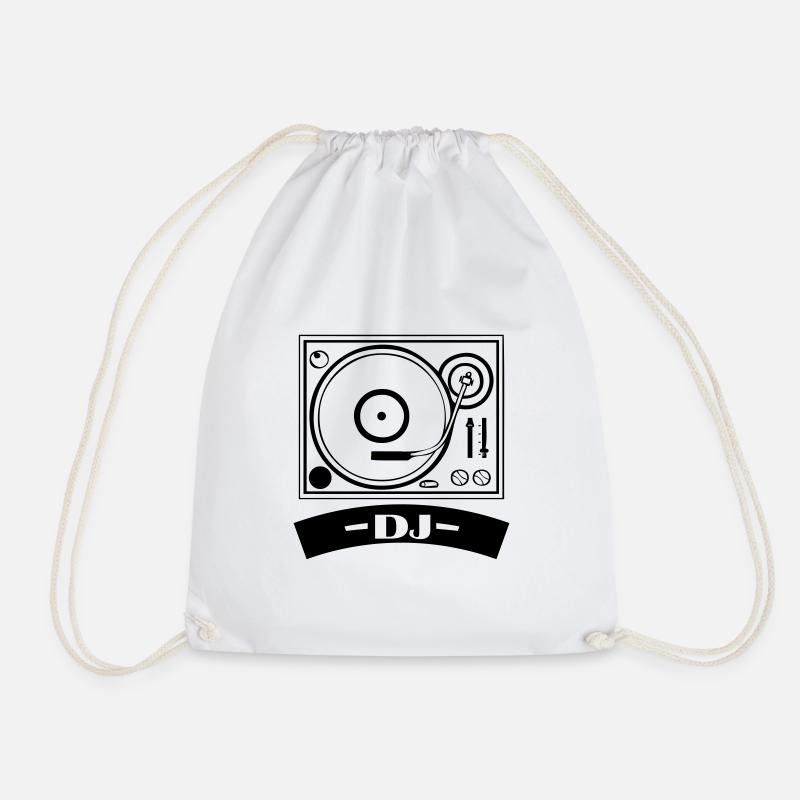 turntable dj - Turnbeutel - Weiß