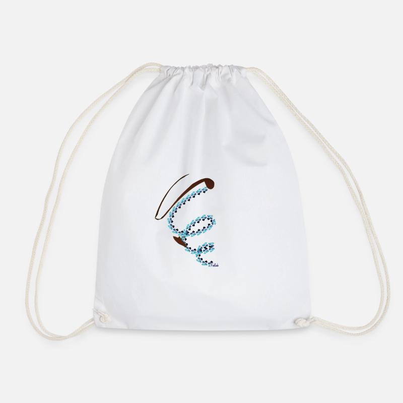 Paragliding acro pilot paragliding passion - Drawstring Bag - white