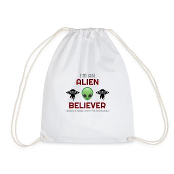 Es dreht sich alles um die Aliens, Aliens, Aliens Hoodies, - Turnbeutel - Weiß - Vorne