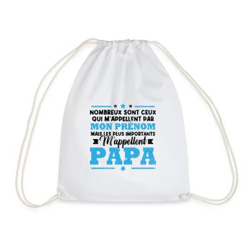 Les plus importants m'appellent papa - Sac de sport léger - blanc - Devant