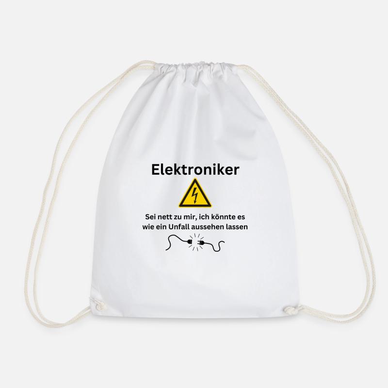 Elektroniker - Turnbeutel - Weiß