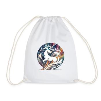 Fantasy Licorne Galaxy Swirl Design - Sac de sport léger - blanc - Devant