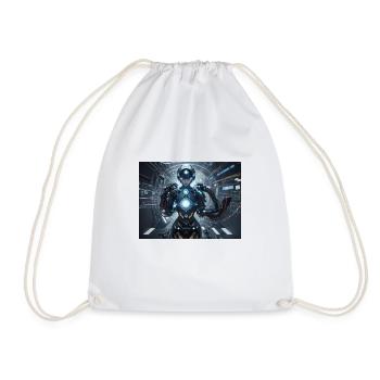 Synthesis of the future of technology - Drawstring Bag - white - Front