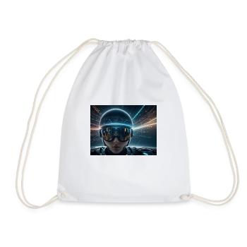 Synthesis of the future of technology - Drawstring Bag - white - Front