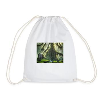 Whispering trees - Drawstring Bag - white - Front
