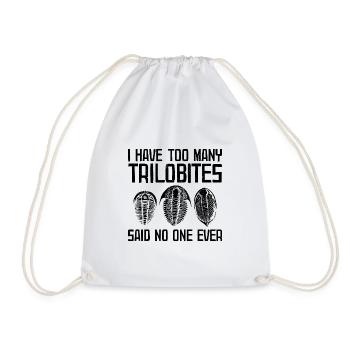 Fossils Collect Paleontologists Fossil Gifts - Drawstring Bag - white - Front