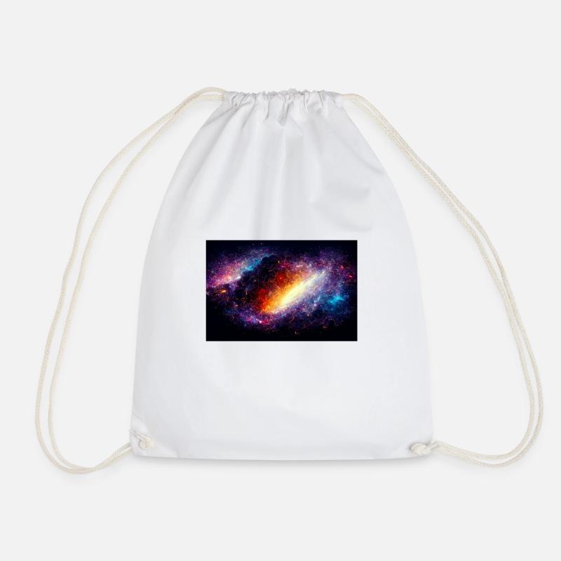 Galaxy - Drawstring Bag - white