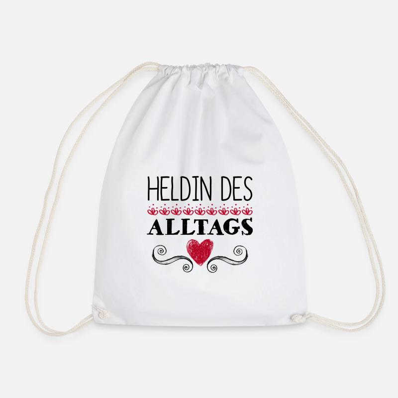 378 Heldin des Alltags - Turnbeutel - Weiß