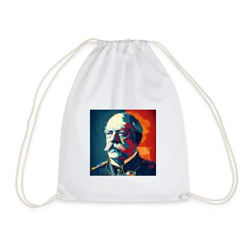 Otto von Bismarck Pop Art - Turnbeutel - Weiß - Vorne