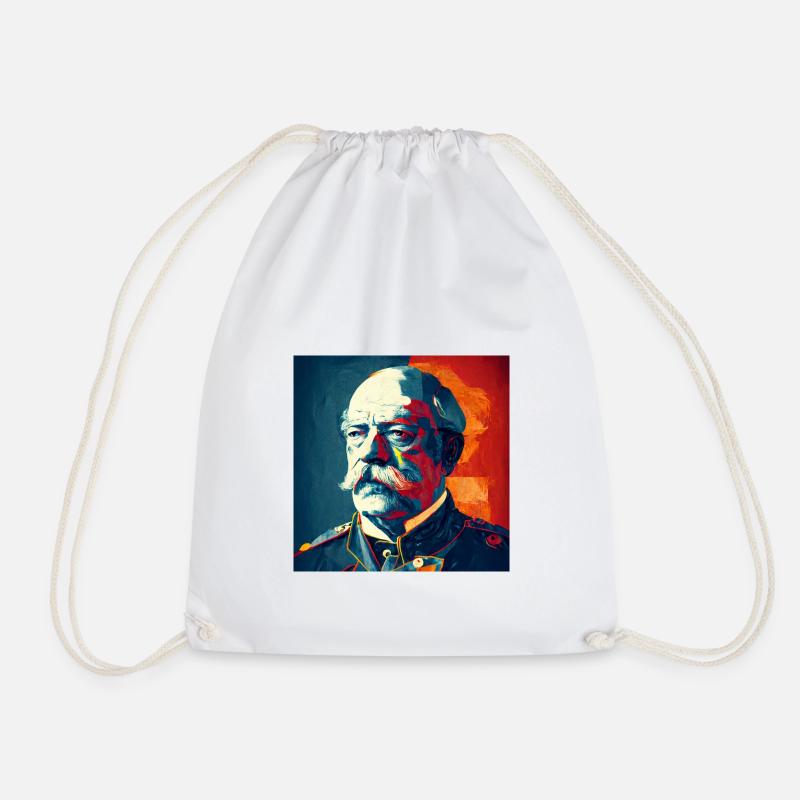 Otto von Bismarck Pop Art - Turnbeutel - Weiß