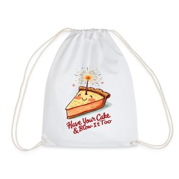 Süßer Apfelkuchen - Turnbeutel - Weiß - Vorne