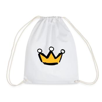 Couronne symboles motifs - Sac de sport léger - blanc - Devant