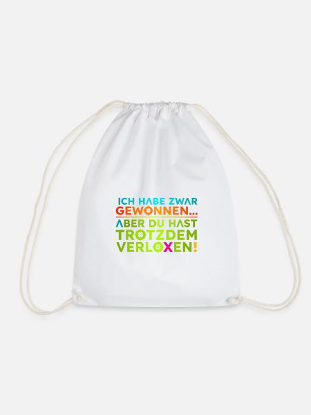 Gewonnen-Verloren  - Turnbeutel - Weiß