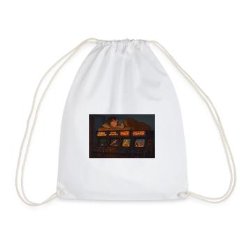 Fun Design Retro Gaming Arcade Machine - Drawstring Bag - white - Front