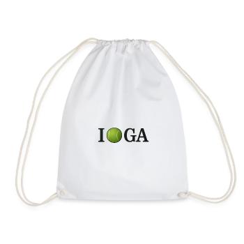 Balle de tennis I love IGA - Sac de sport léger - blanc - Devant