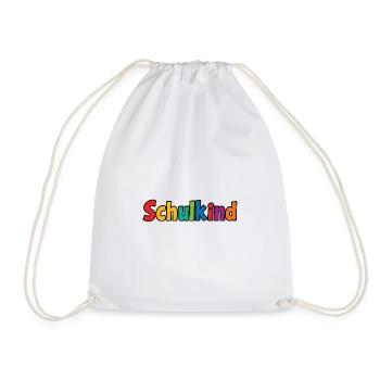 Schulkind bunt - Turnbeutel - Weiß - Vorne