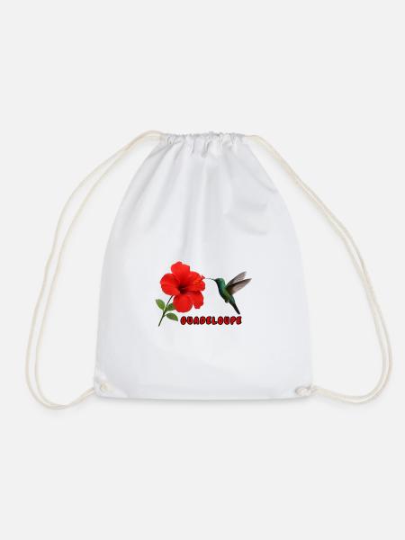 La Guadeloupe - Drawstring Bag - white