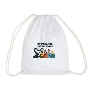 Propaganda is a picture of diversity everywhere - Drawstring Bag - white - Front