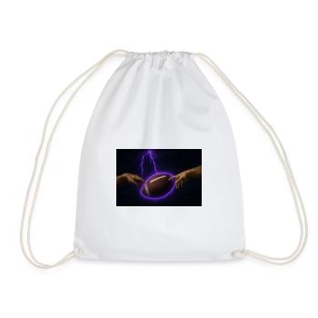 Blitz Nebula Football - Drawstring Bag - white - Front