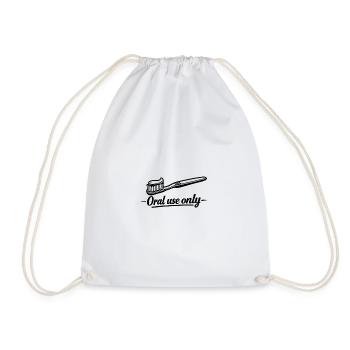 Brosse à dents - Usage oral uniquement ! - Sac de sport léger - blanc - Devant
