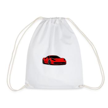 Children's Car Motif for Babies & Children's Clothing - Drawstring Bag - white - Front