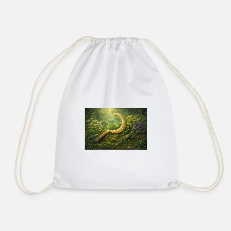 Herbal power - Drawstring Bag - white