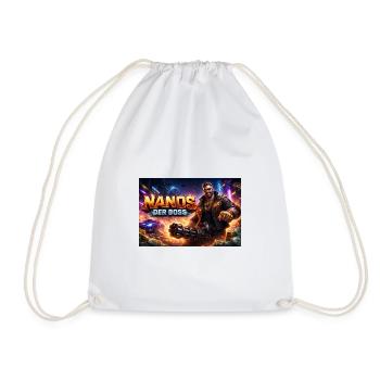 Nanos of the Bøss - Drawstring Bag - white - Front