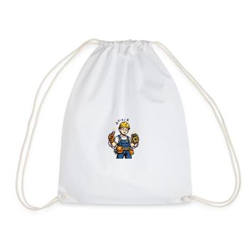 Power Plant Tired Circuit - Drawstring Bag - white - Front