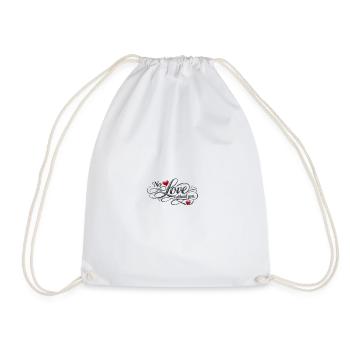 Pas d'amour sans toi. No love without you - Sac de sport léger - blanc - Devant