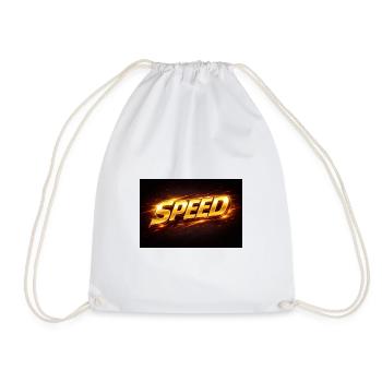 Golden Neon Speed Design - Drawstring Bag - white - Front
