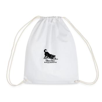 Mon cœur tourne sur quatre pattes - Sac de sport léger - blanc - Devant