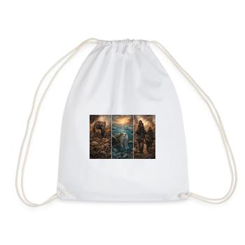 save the world - Drawstring Bag - white - Front