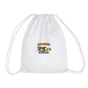 Envoyez du café, pas des e-mails à Chat – Chemise de travail drôle - Sac de sport léger - blanc - Devant