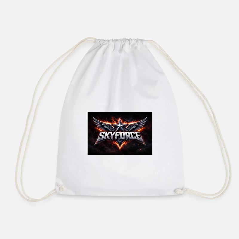 SKYFORCE - Drawstring Bag - white