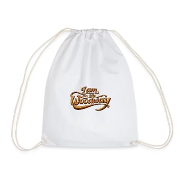 I am on the Woodway - Ich bin auf dem Holzweg - Drawstring Bag - white - Front
