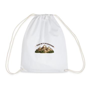 Emmène-moi dans les montagnes - Sac de sport léger - blanc - Devant