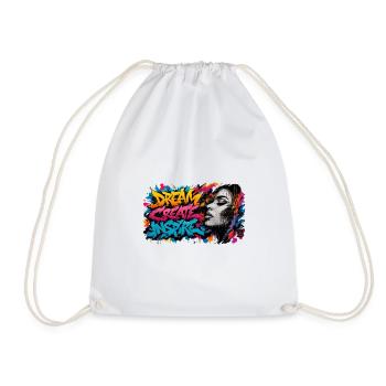 Dream Creative Inspire - Drawstring Bag - white - Front