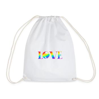 Rainbow_Love_Pride_edition - Turnbeutel - Weiß - Vorne