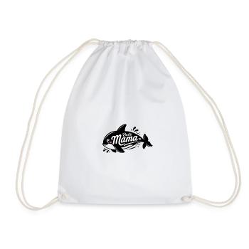 Beste Mama Fischdesign - Turnbeutel - Weiß - Vorne