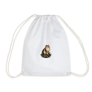 Norwegian Forest MOM - Drawstring Bag - white - Front