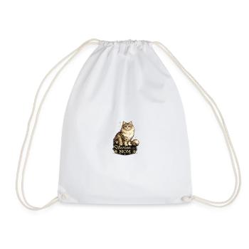 Imprimé de la Maman Sibérienne Chat - Sac de sport léger - blanc - Devant