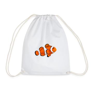 Clownfisch - Turnbeutel - Weiß - Vorne