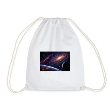 Cosmos - Drawstring Bag - white - Front